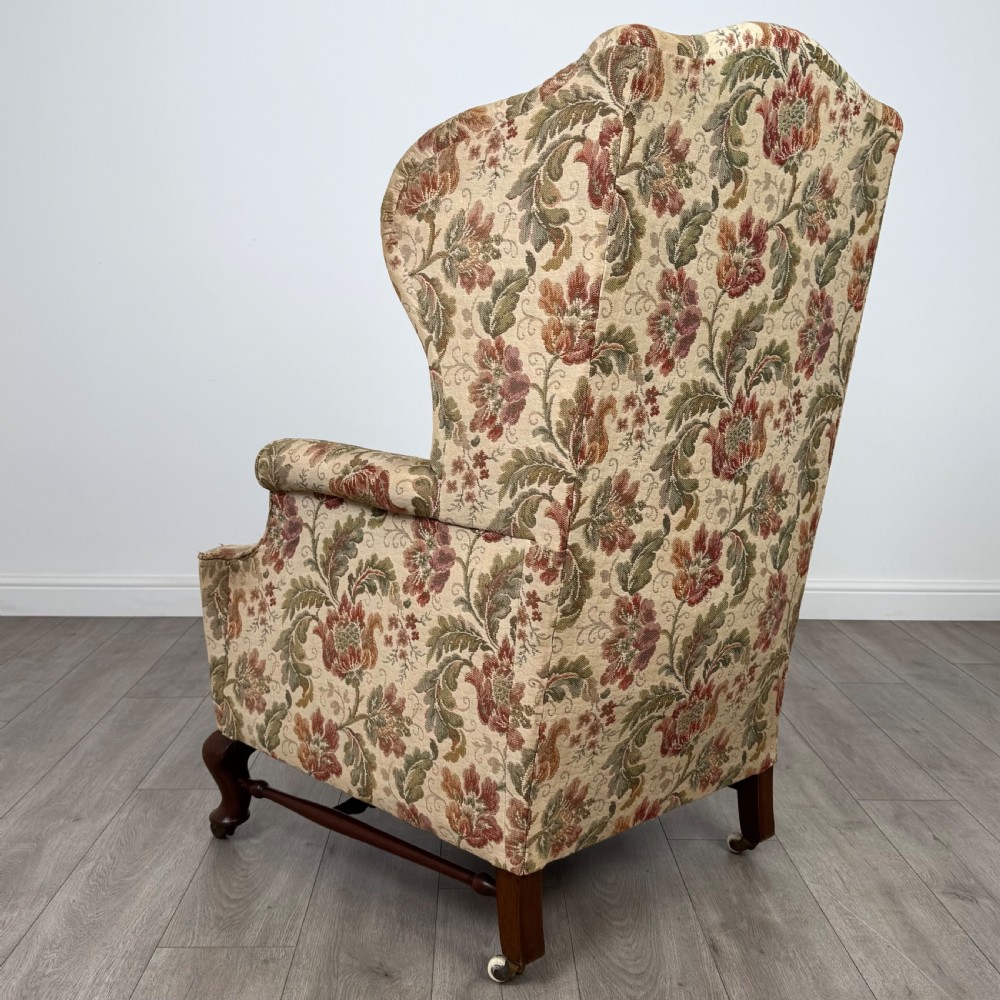 Antique 20th Century Georgian Style Wingback Armchair  View III