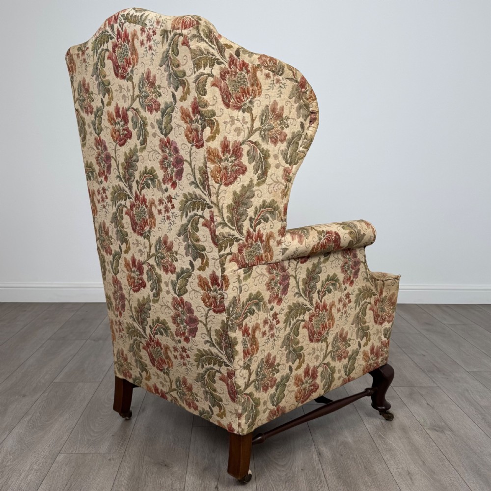 Antique 20th Century Georgian Style Wingback Armchair  View V