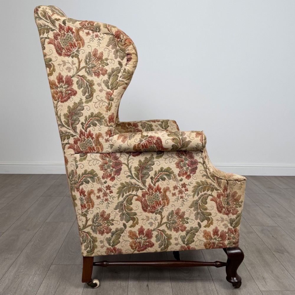 Antique 20th Century Georgian Style Wingback Armchair  View VI