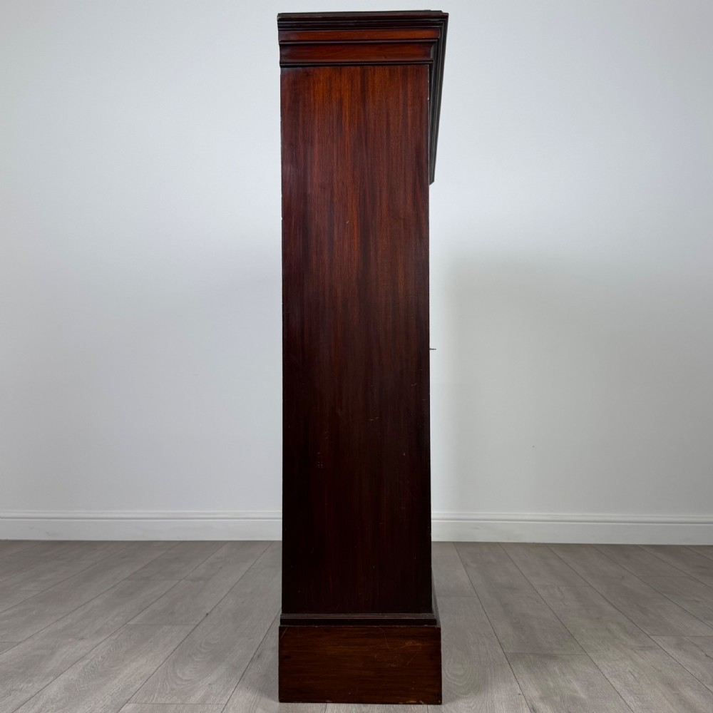 Antique 19th Century Good Quality Display Cabinet In Mahogany  View IX
