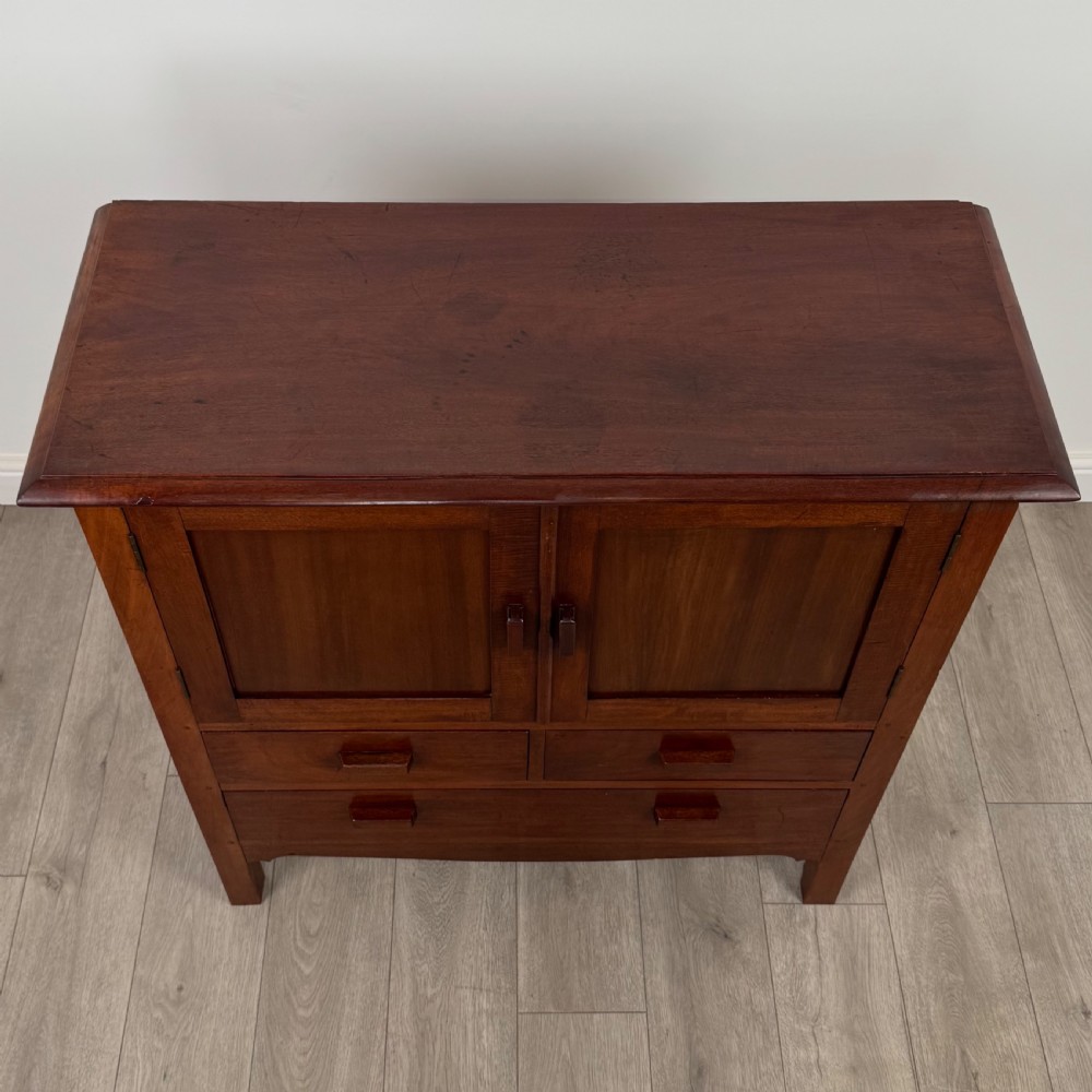 Antique 20th Century Good Quality Cupboard In Mahogany  View X