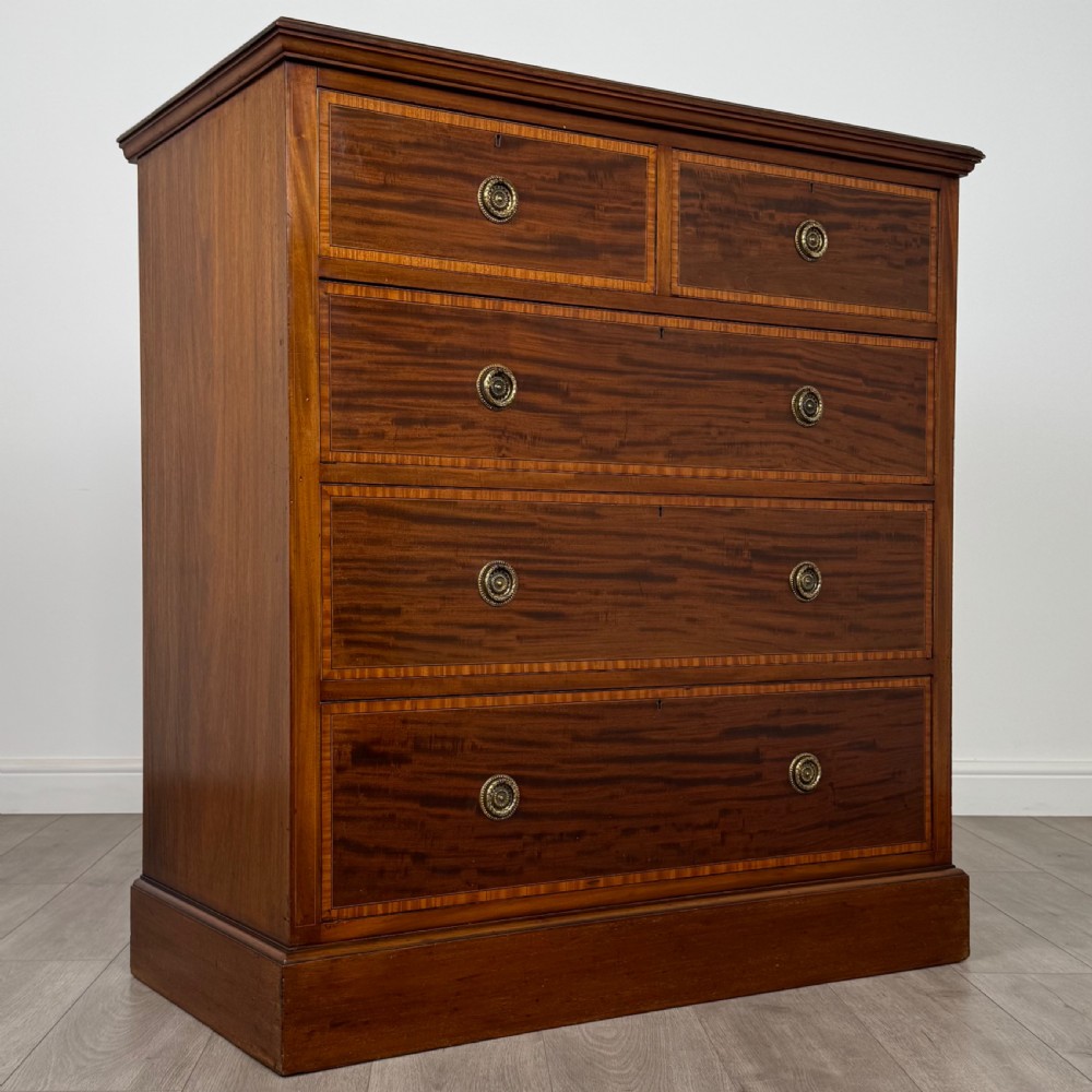 Antique 19th Century Fine Quality Mahogany Chest Of Drawers  View VIII