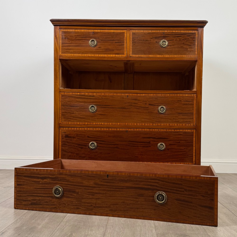 Antique 19th Century Fine Quality Mahogany Chest Of Drawers  View X