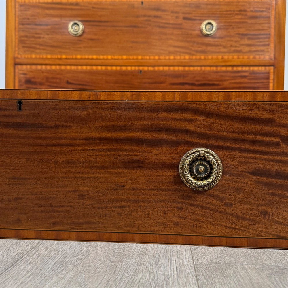 Antique 19th Century Fine Quality Mahogany Chest Of Drawers  View XI
