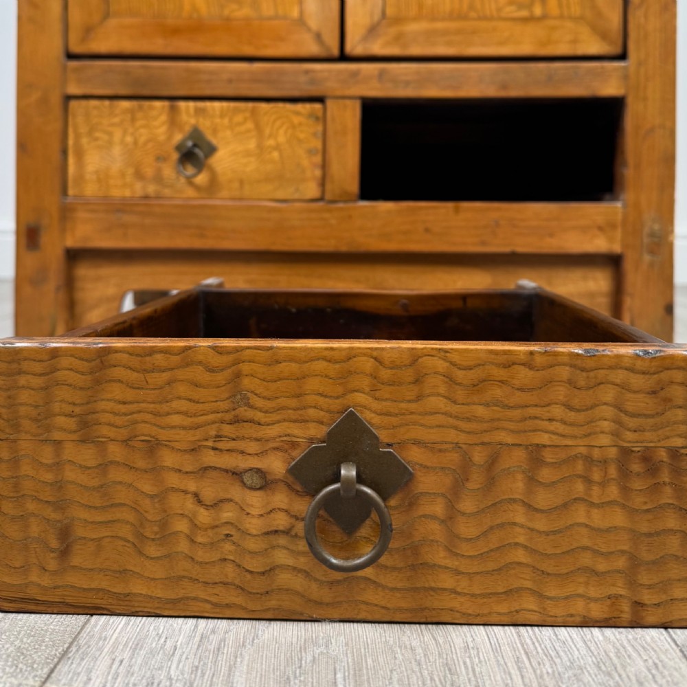  Antique 20th Century Chinese Cabinet In Oak  View XII
