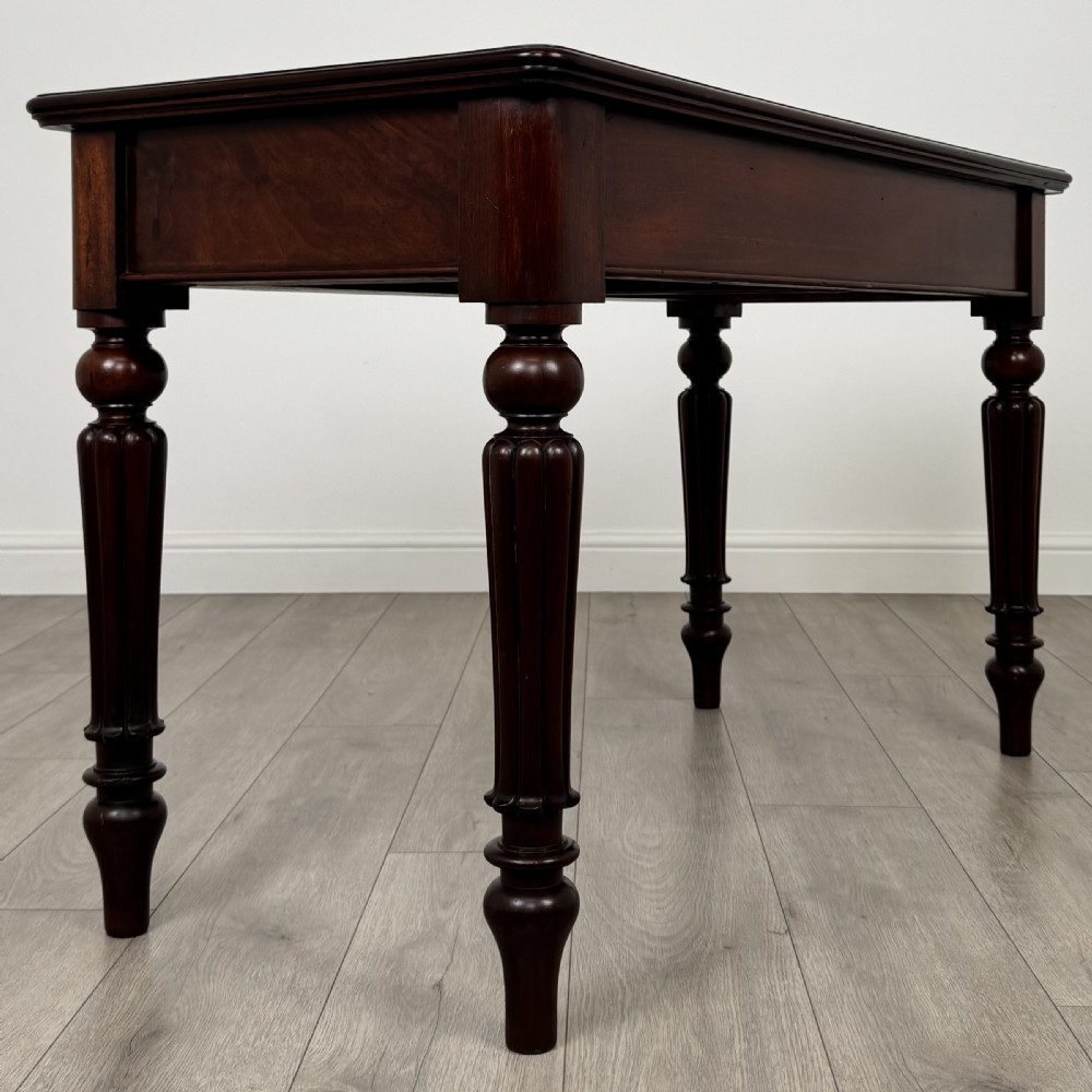 Antique 19th Century Fine Quality Writing Table In Mahogany  View IV
