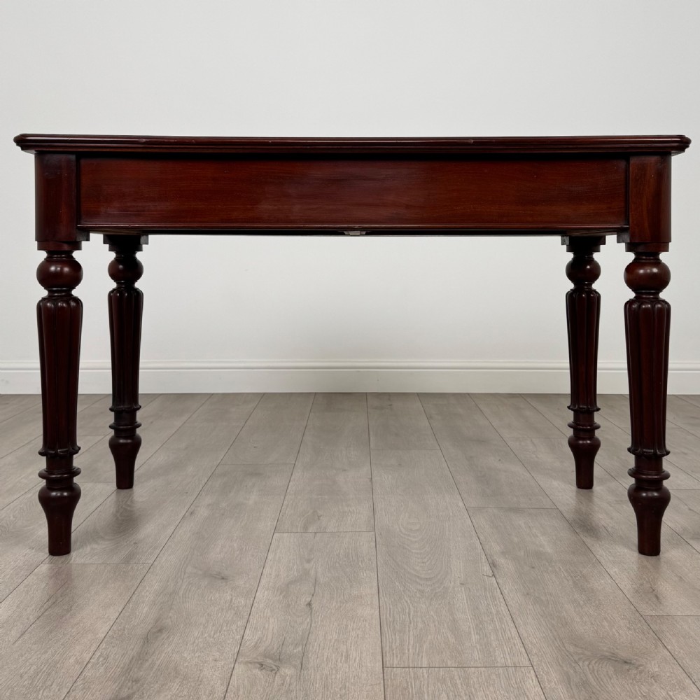 Antique 19th Century Fine Quality Writing Table In Mahogany  View V