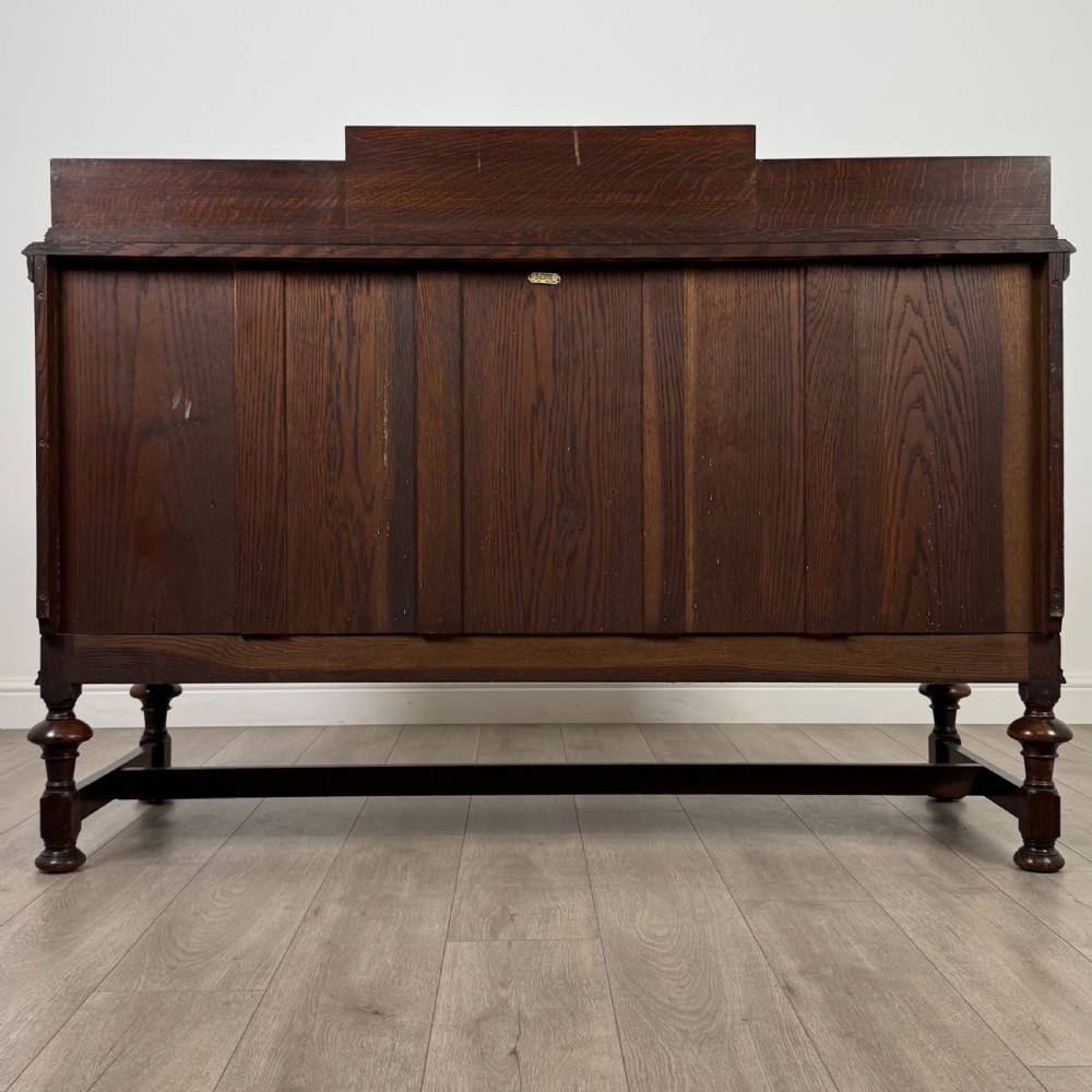 Antique 19th Century Jacobean Style Sideboard In Oak  View VI