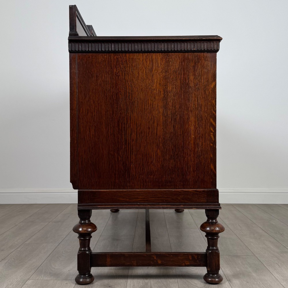 Antique 19th Century Jacobean Style Sideboard In Oak  View VIII