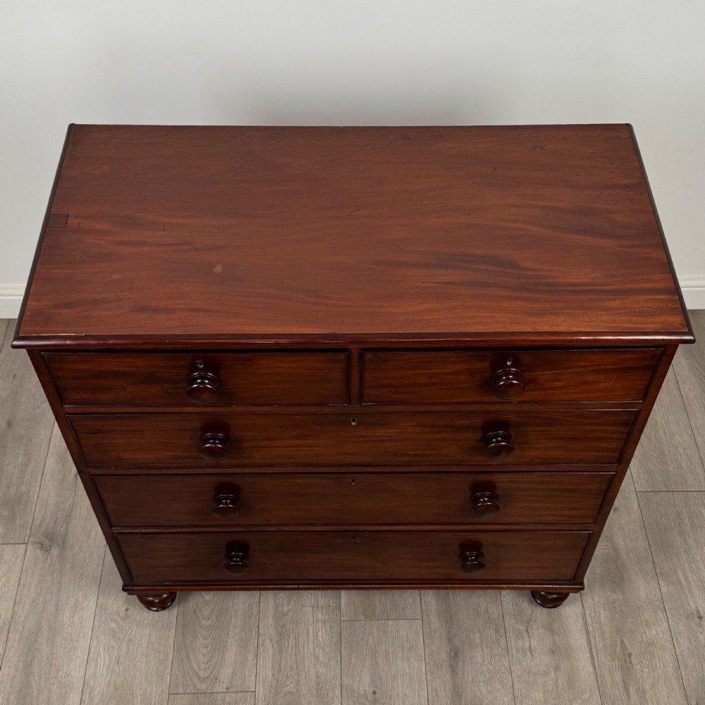 Antique 18th Century Fine Quality Mahogany Chest Of Drawers  View IX