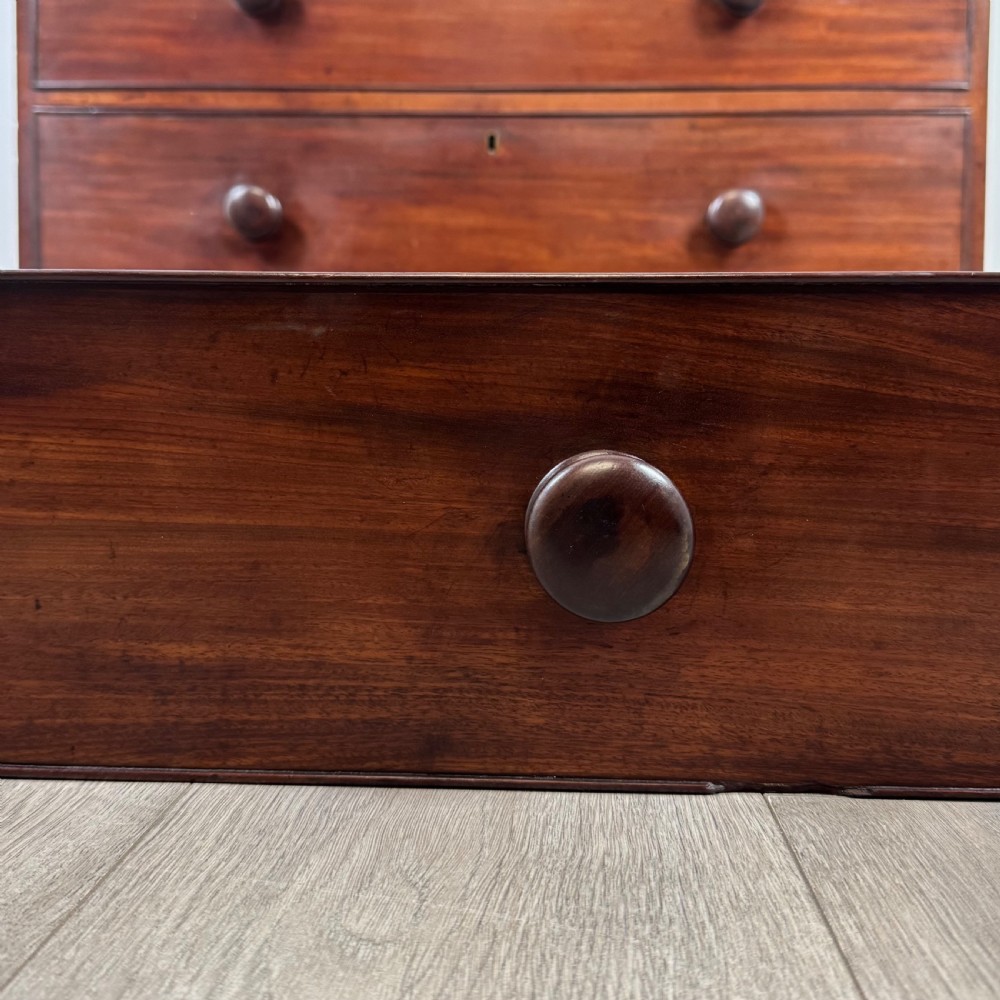 Antique 18th Century Fine Quality Mahogany Chest Of Drawers  View XI