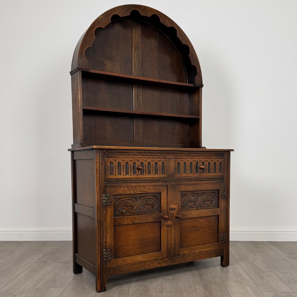  Antique 20th Century Good Quality Dresser In Oak  View IX