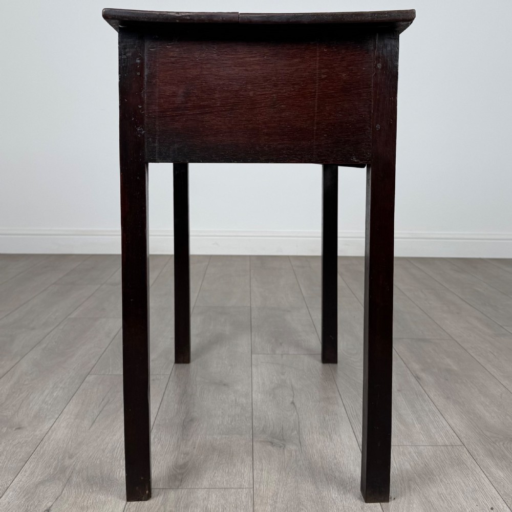  Antique 18th Century Fine Quality Side Table In Oak View III