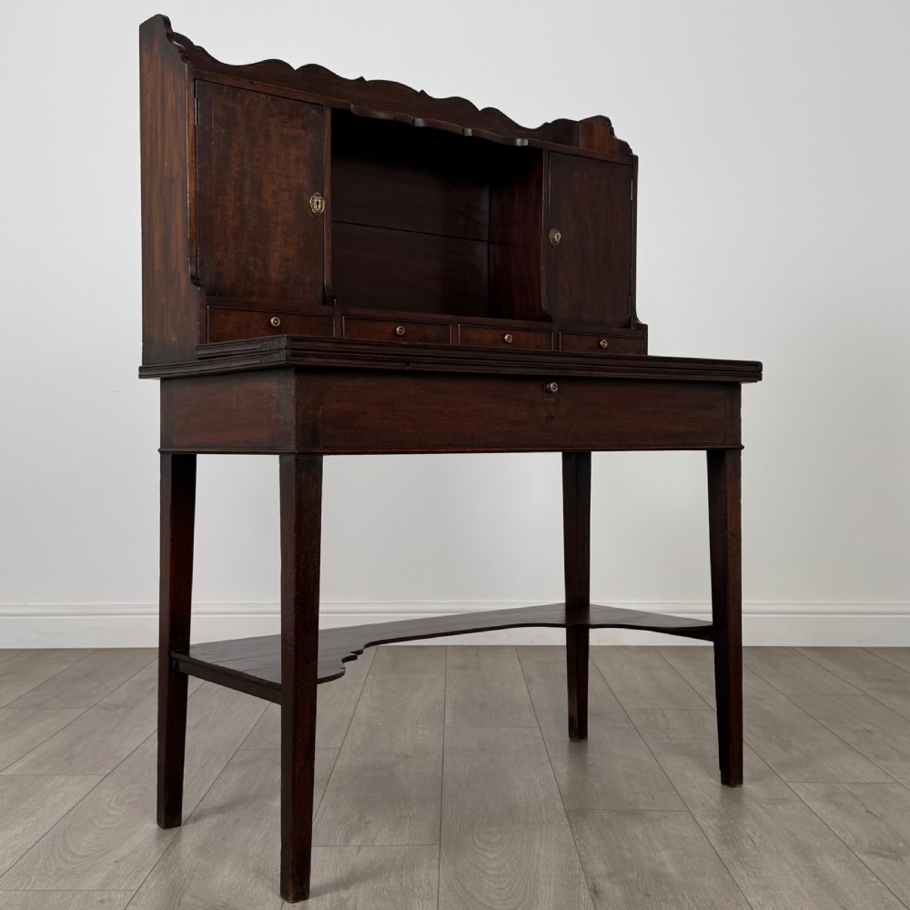 Antique 18th Century Unusual Desk In Mahogany View IX