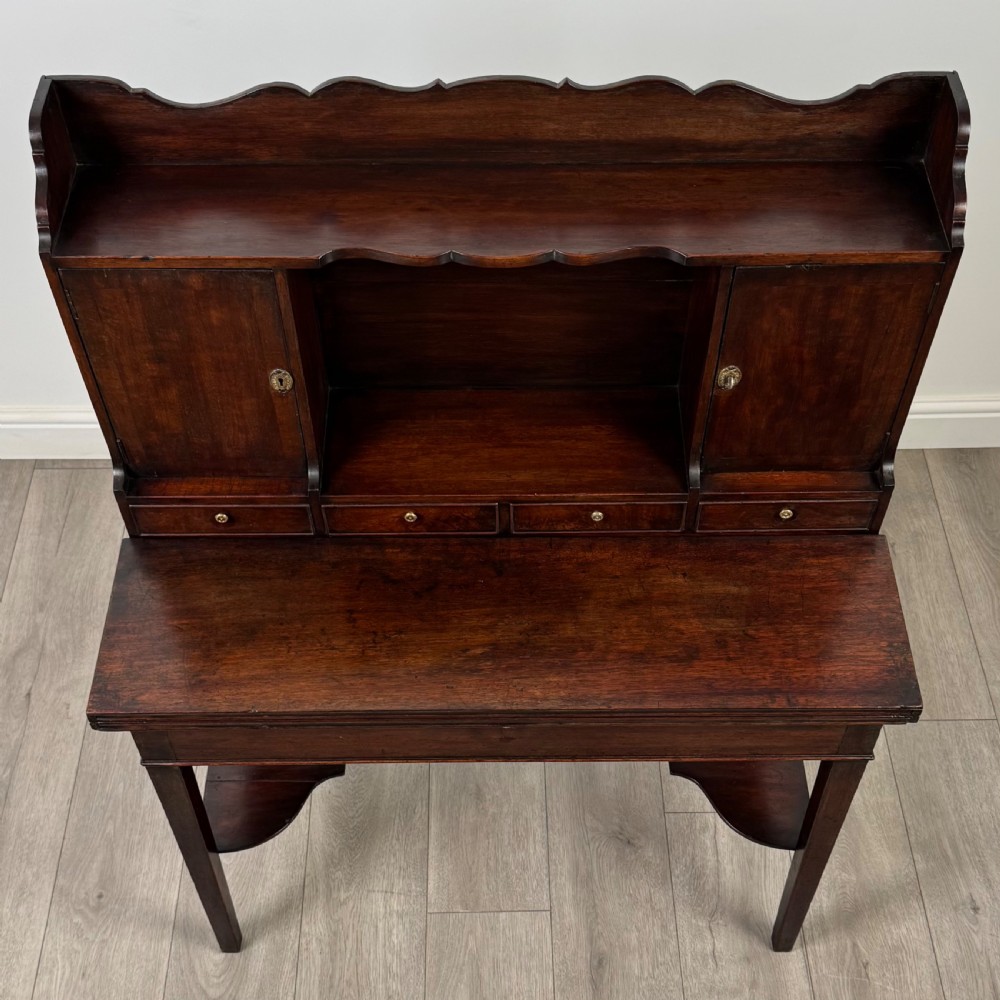 Antique 18th Century Unusual Desk In Mahogany View X