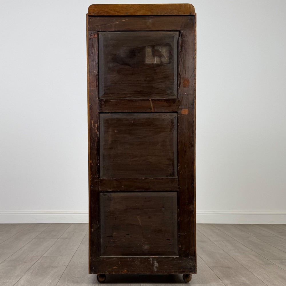  Antique 19th Century Unusual Cabinet In Oak  View VI
