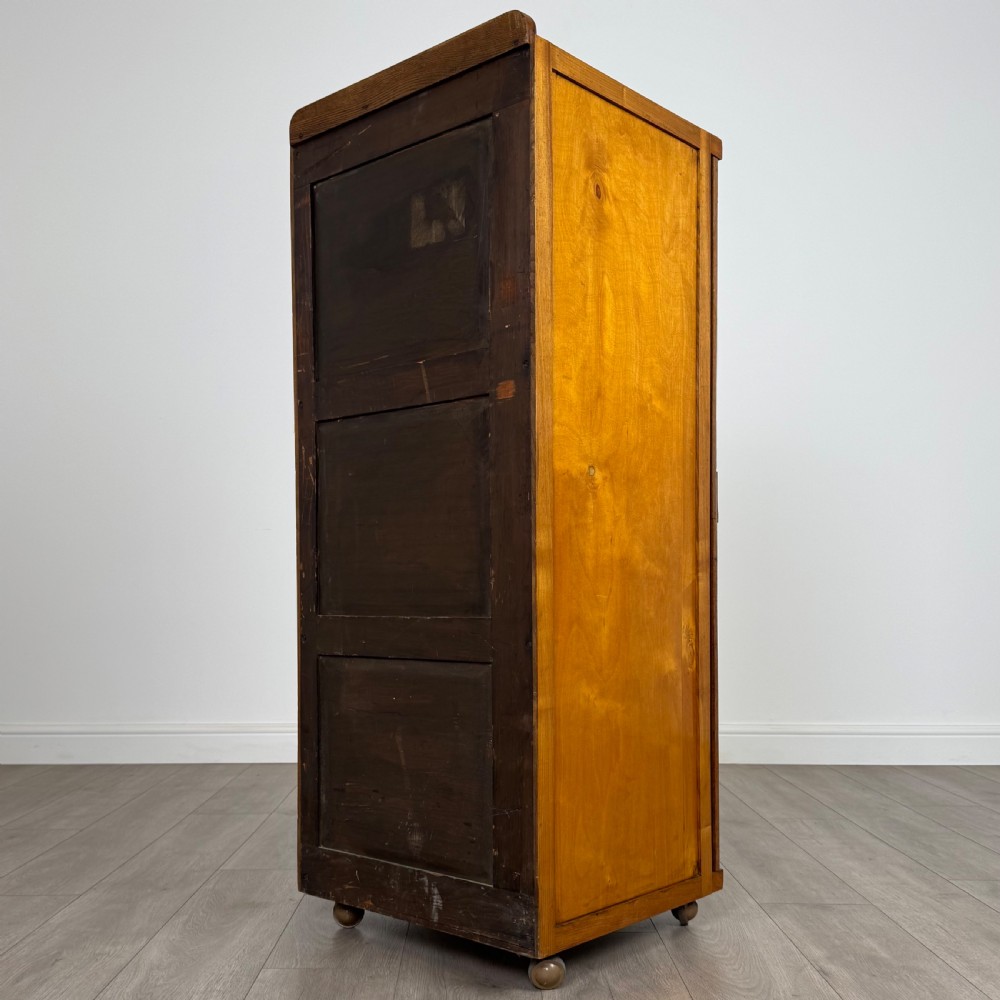  Antique 19th Century Unusual Cabinet In Oak  View VII