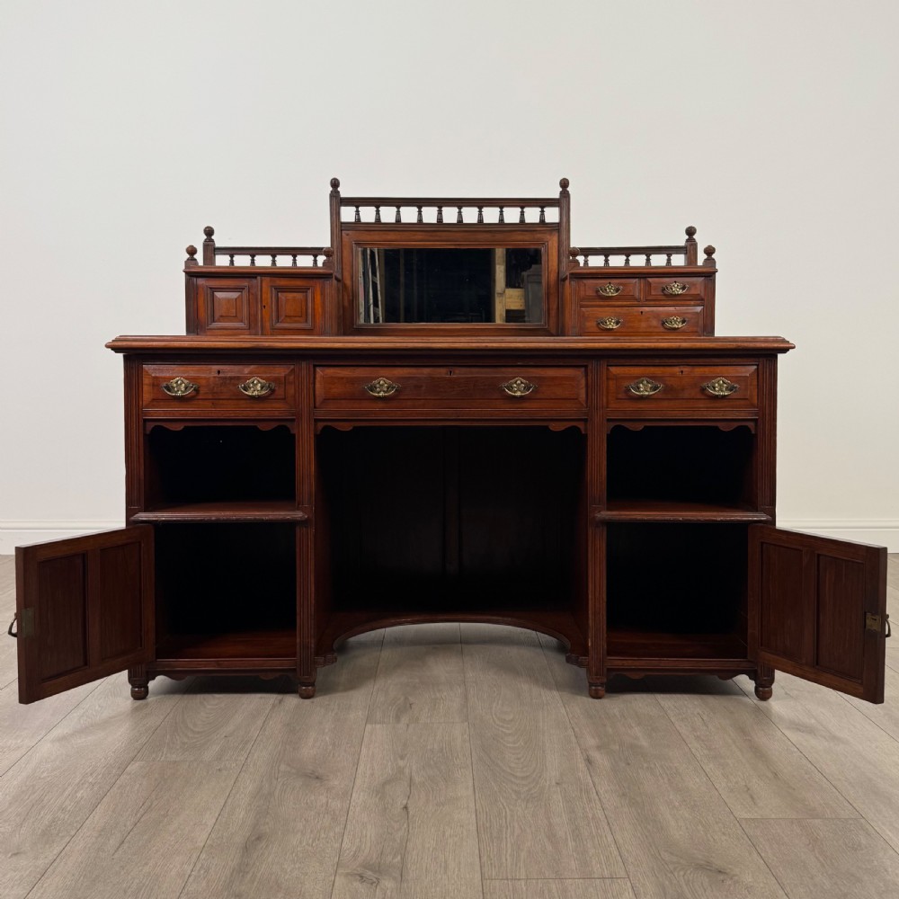 Antique 19th Century Fine Quality Dickens Desk In Walnut  View II