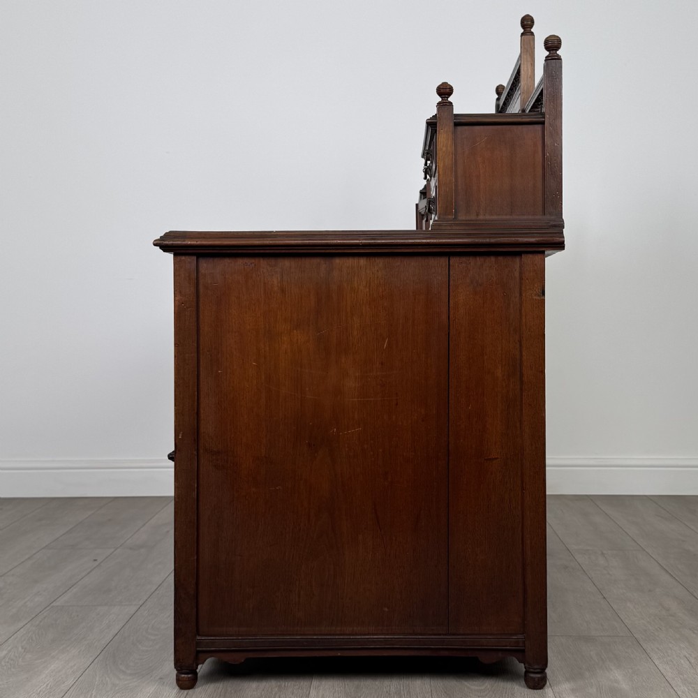 Antique 19th Century Fine Quality Dickens Desk In Walnut  View IV