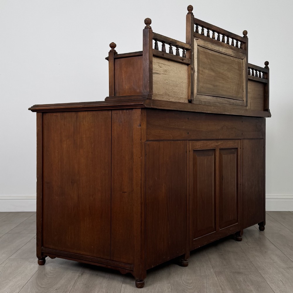 Antique 19th Century Fine Quality Dickens Desk In Walnut  View V