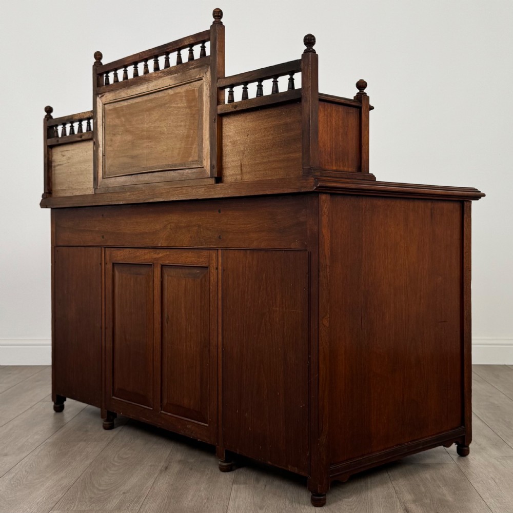 Antique 19th Century Fine Quality Dickens Desk In Walnut  View VII