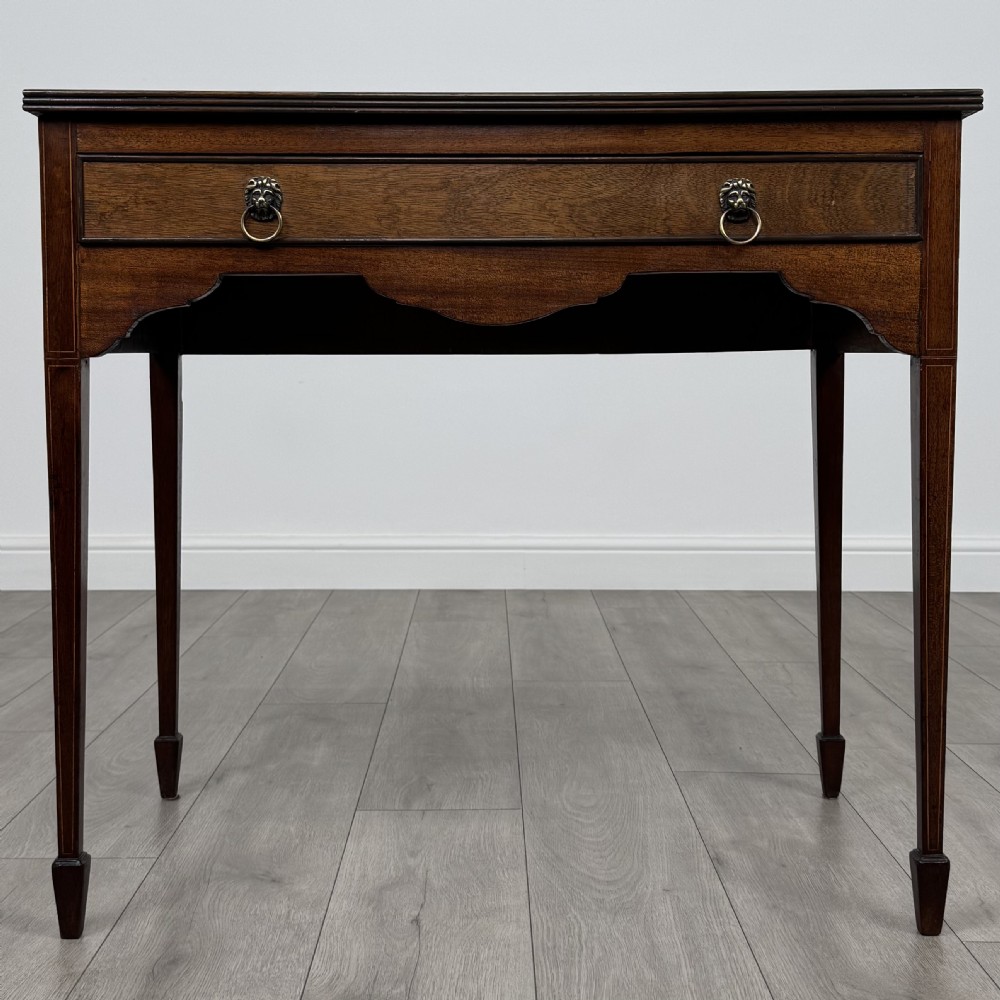 Antique 20th Century Georgian Style Mahogany Writing Table 