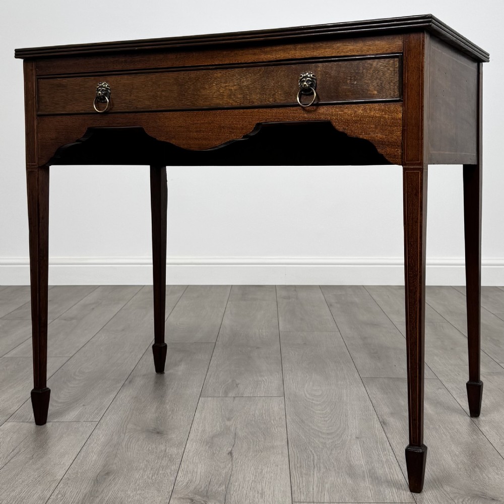 Antique 20th Century Georgian Style Mahogany Writing Table  View II