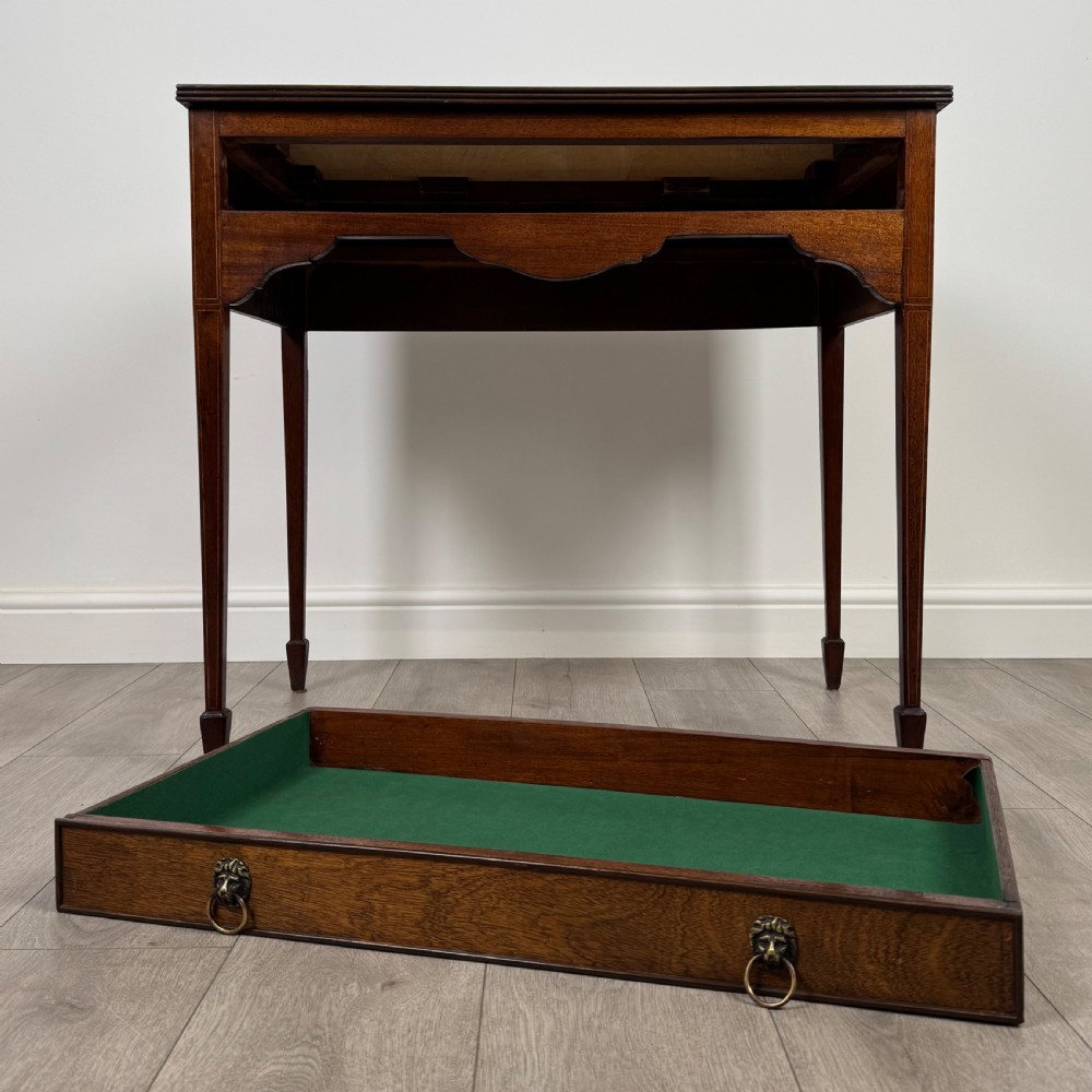 Antique 20th Century Georgian Style Mahogany Writing Table  View X