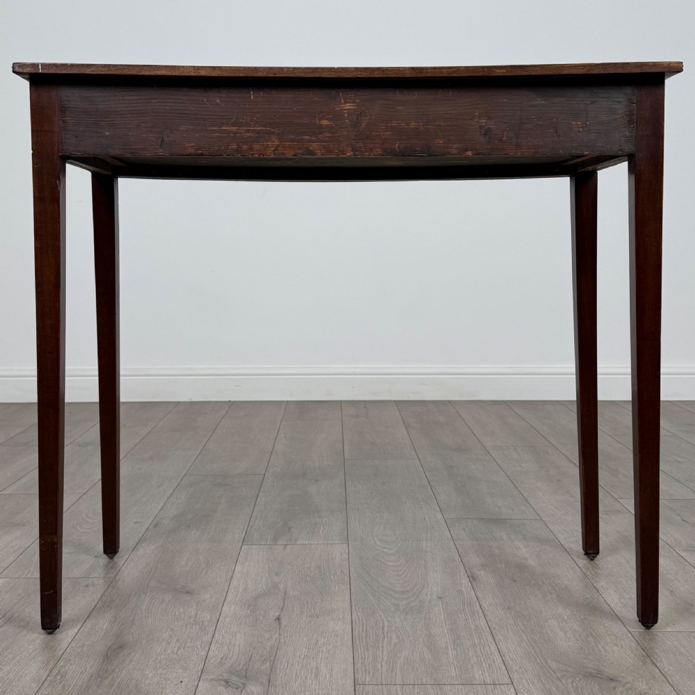  Antique 18th Century Bow Front Writing Table In Mahogany  View VI