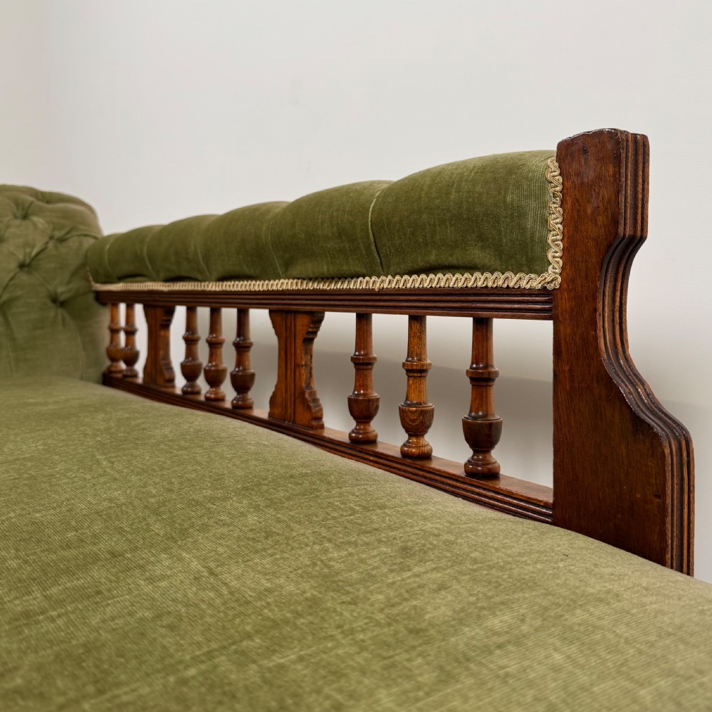  Antique 19th Century Good Quality Chaise In Mahogany  View X