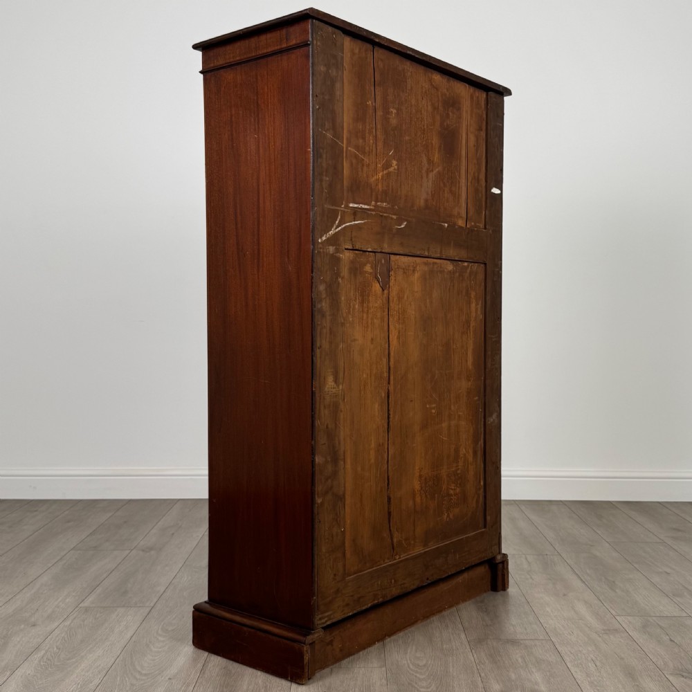  Antique 19th Century Good Quality Open Bookcase In Mahogany View V