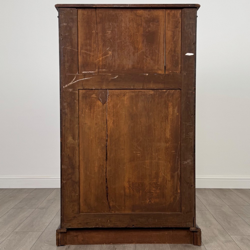  Antique 19th Century Good Quality Open Bookcase In Mahogany View VI