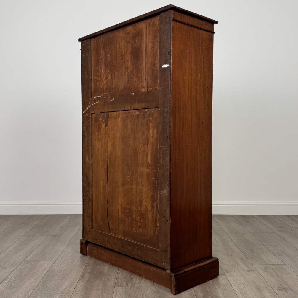  Antique 19th Century Good Quality Open Bookcase In Mahogany View VII