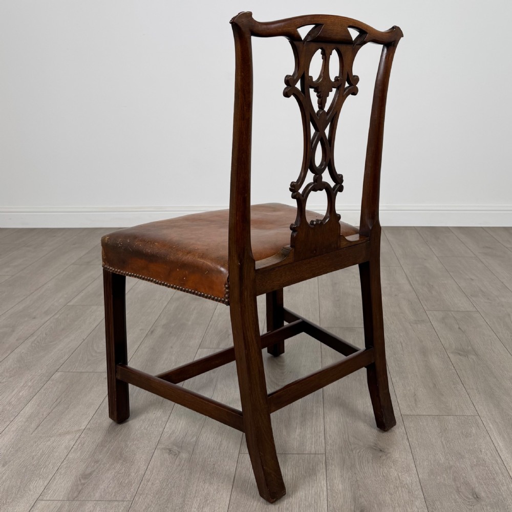 Antique 19th Century Set Of 6 Chippendale Style Dining Chairs View III