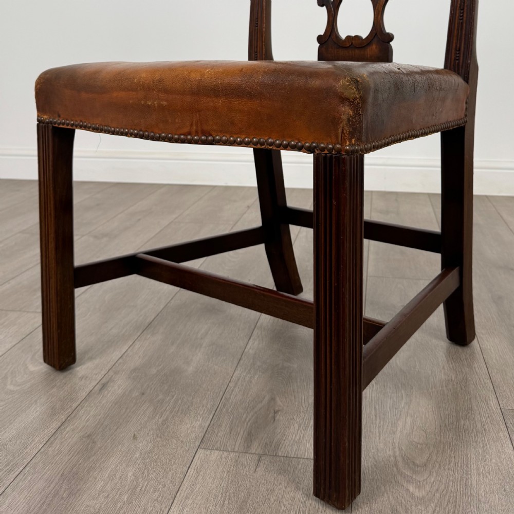Antique 19th Century Set Of 6 Chippendale Style Dining Chairs View V