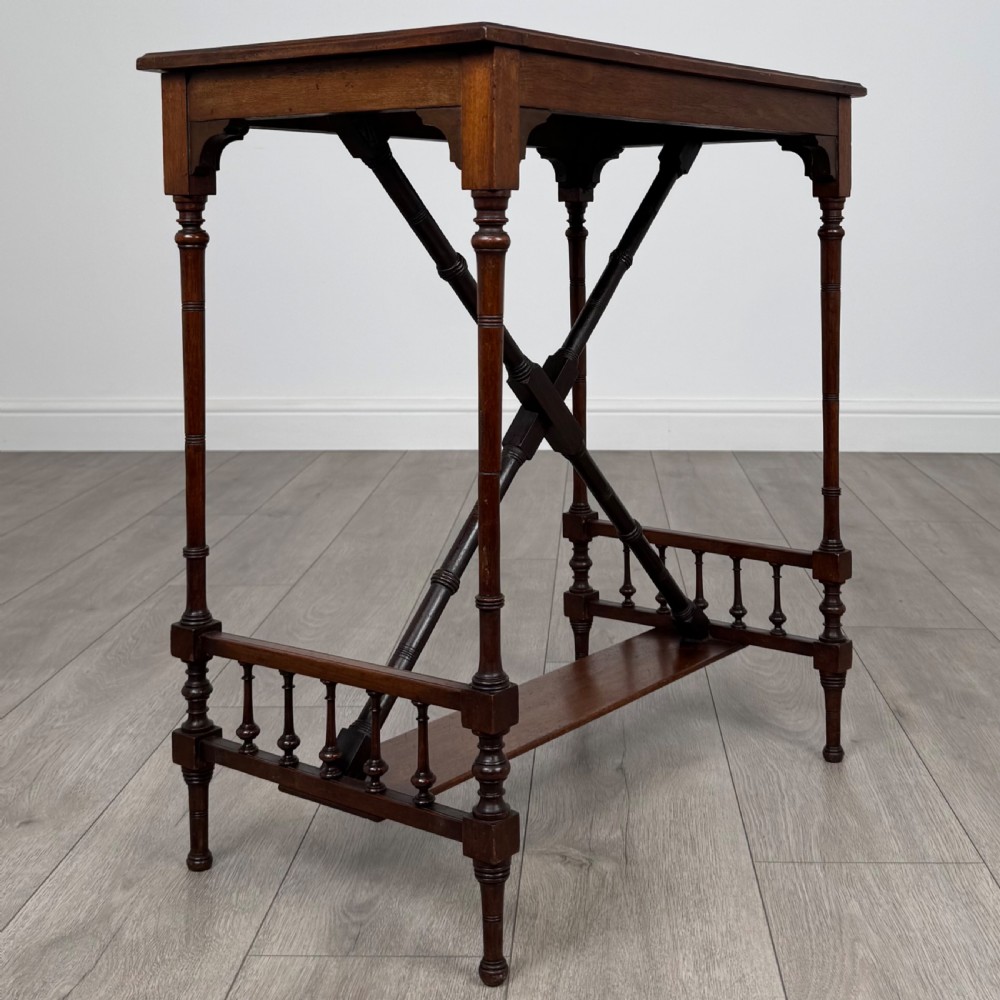 Antique 19th Century Side Table In Mahogany  View VI