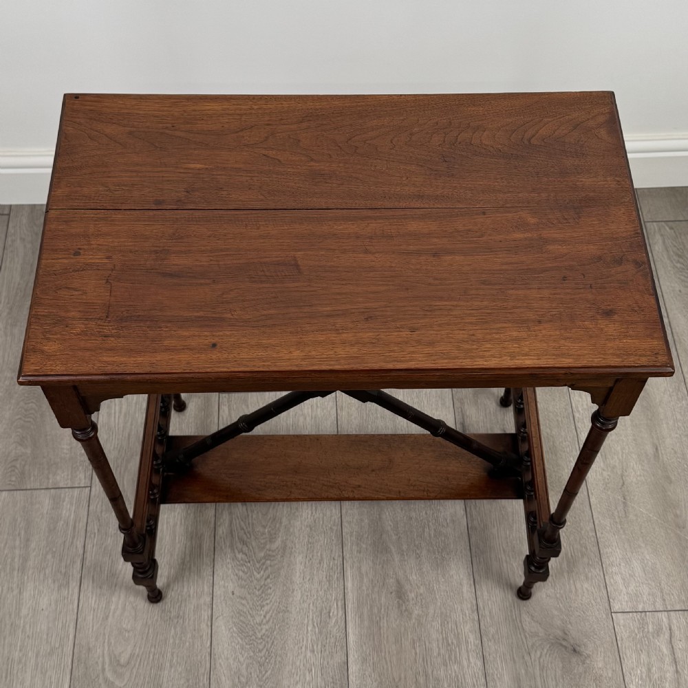 Antique 19th Century Side Table In Mahogany  View IX