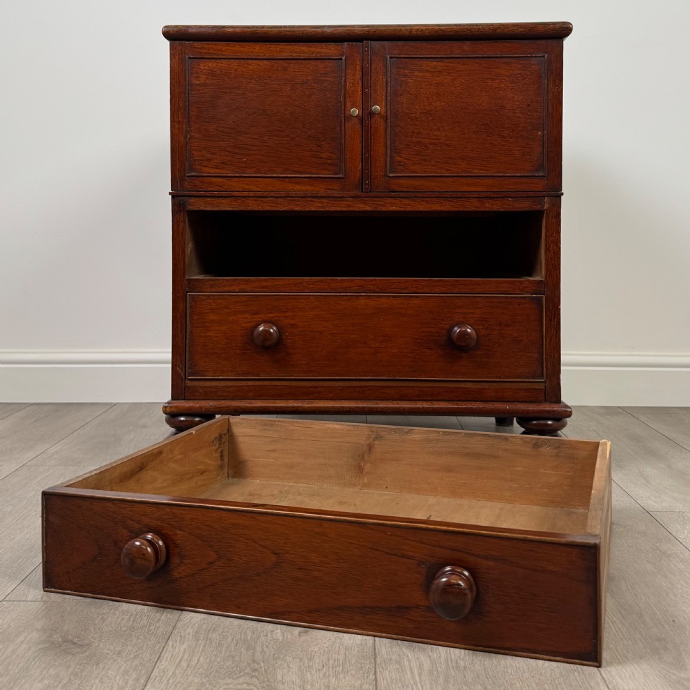  Antique 18th Century Small Oak Cupboard Of Good Quality  View XI