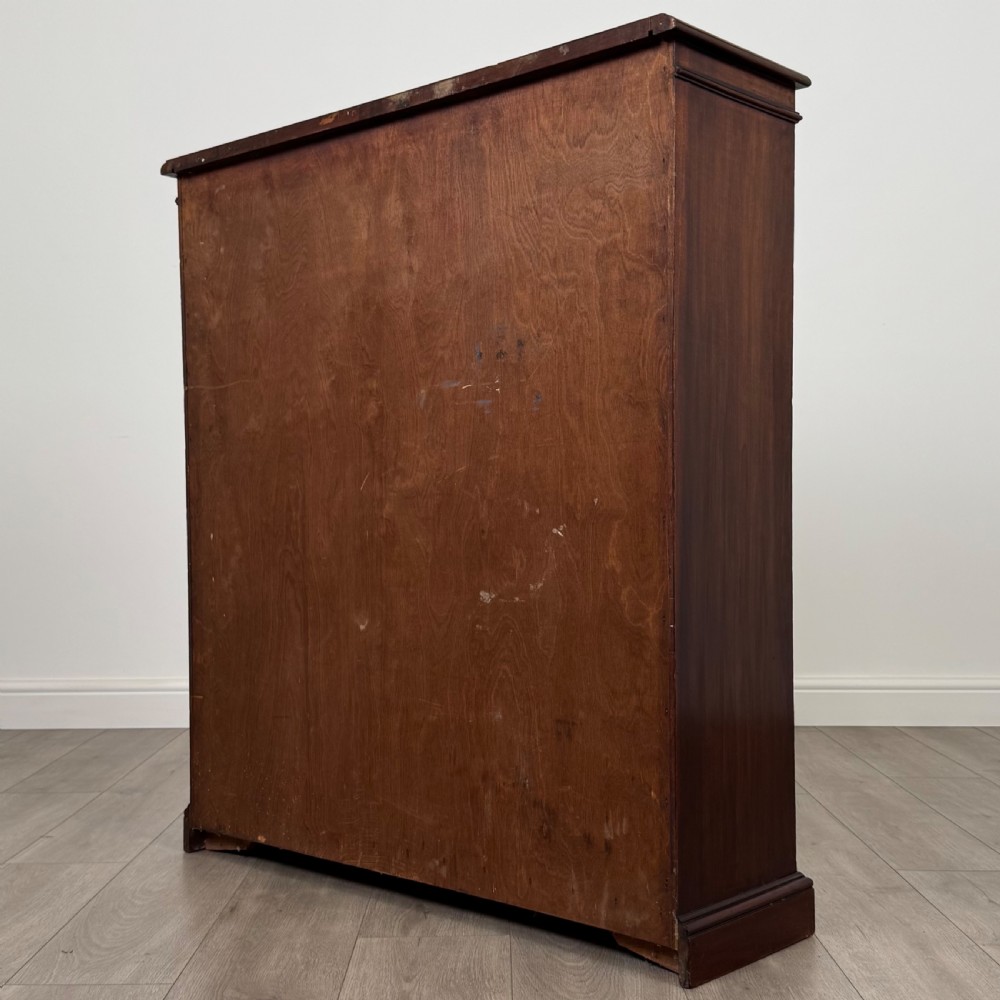 Antique 19th Century Good Quality Open Bookcase In Mahogany  View VII