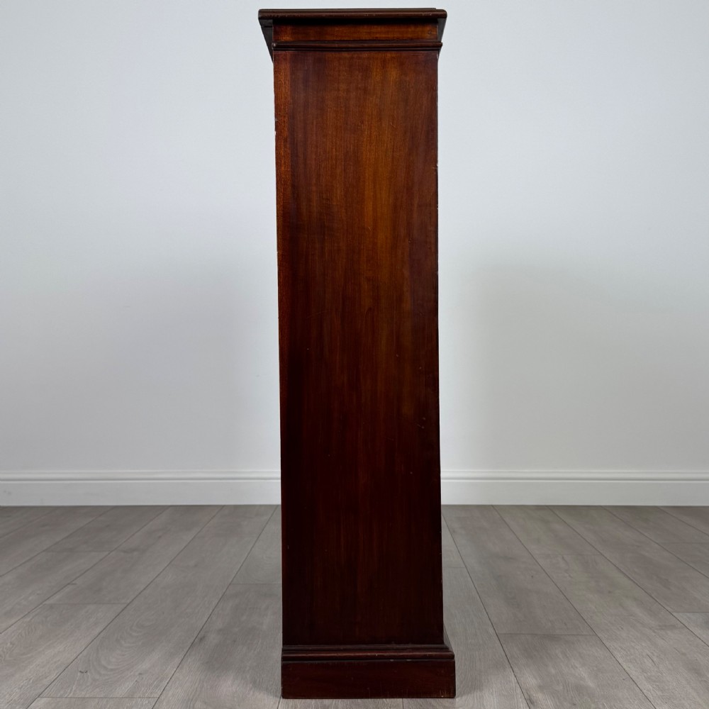 Antique 19th Century Good Quality Open Bookcase In Mahogany  View VIII