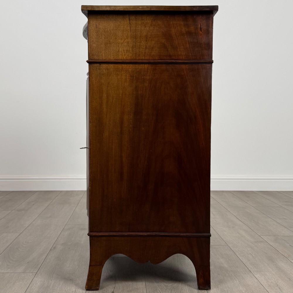Antique 19th Century Serpentine Cupboard In Mahogany  View IV