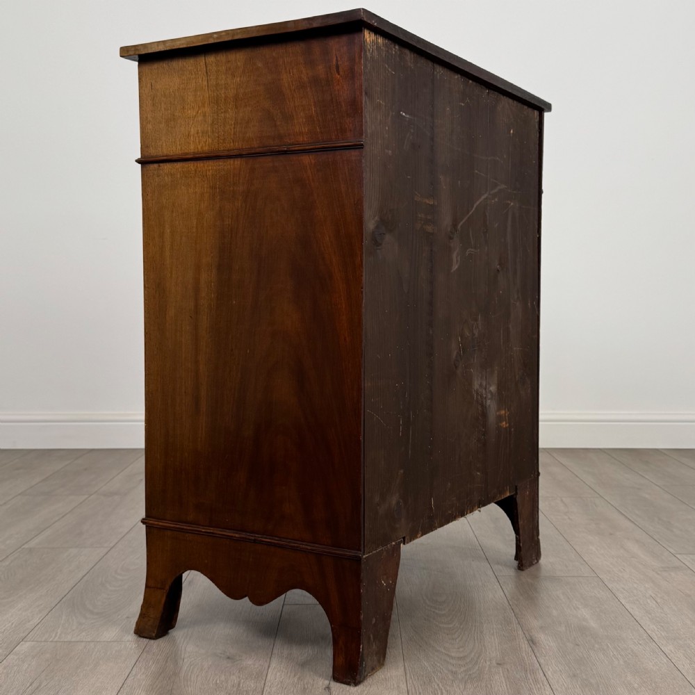 Antique 19th Century Serpentine Cupboard In Mahogany  View V