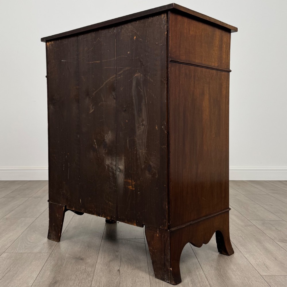 Antique 19th Century Serpentine Cupboard In Mahogany  View VII
