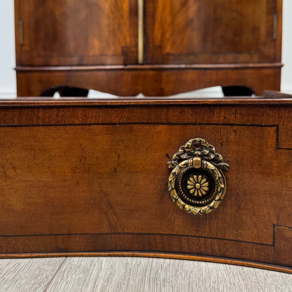 Antique 19th Century Serpentine Cupboard In Mahogany  View XII