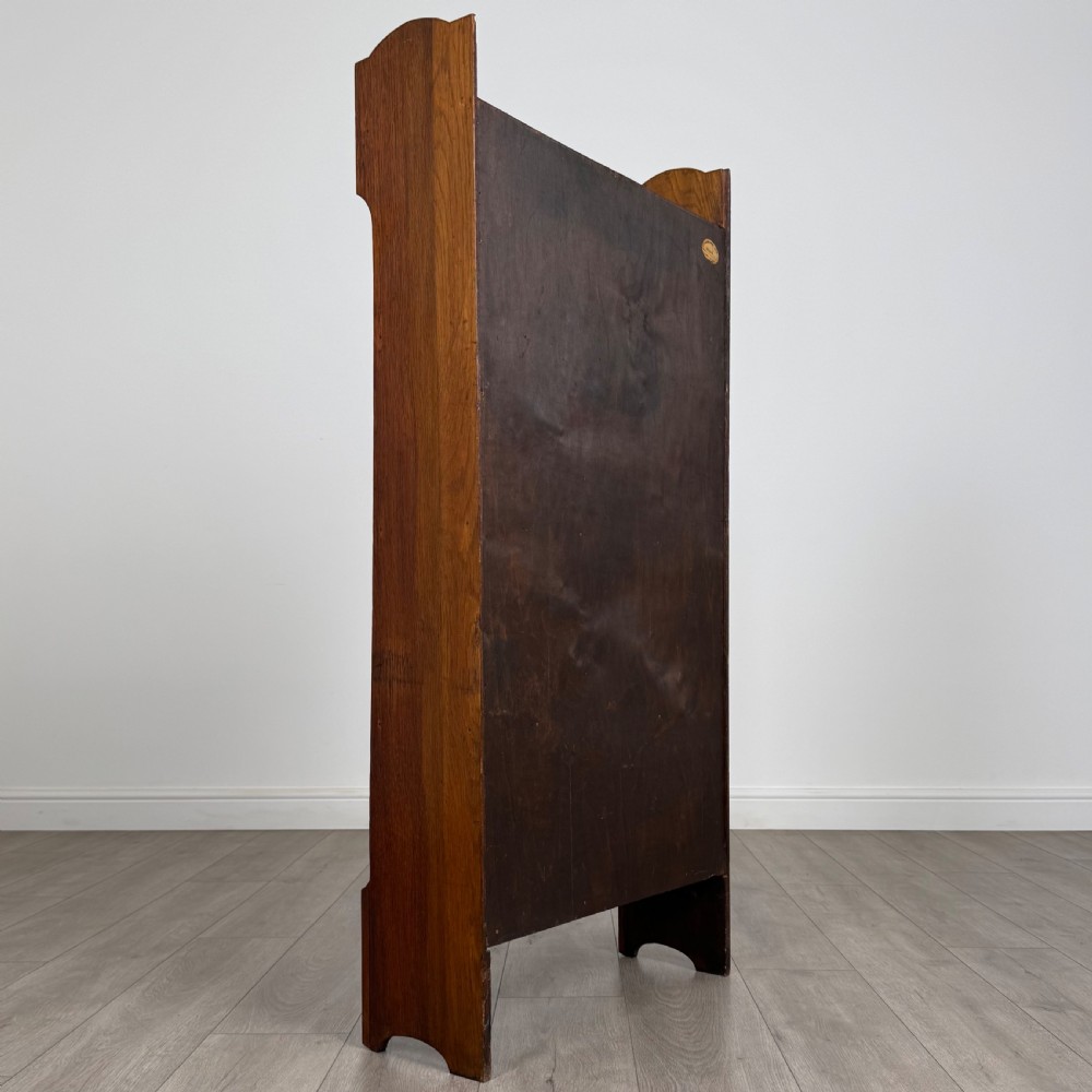 Antique 20th Century Golden Oak Open Bookcase  View IV