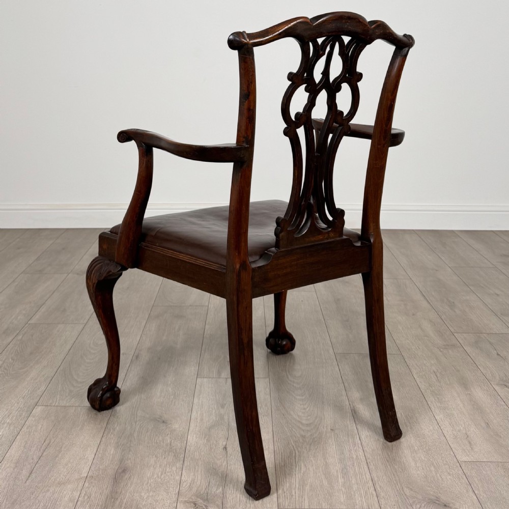 Antique 19th Century Set Of 6 Chippendale Style Dining Chairs  View III