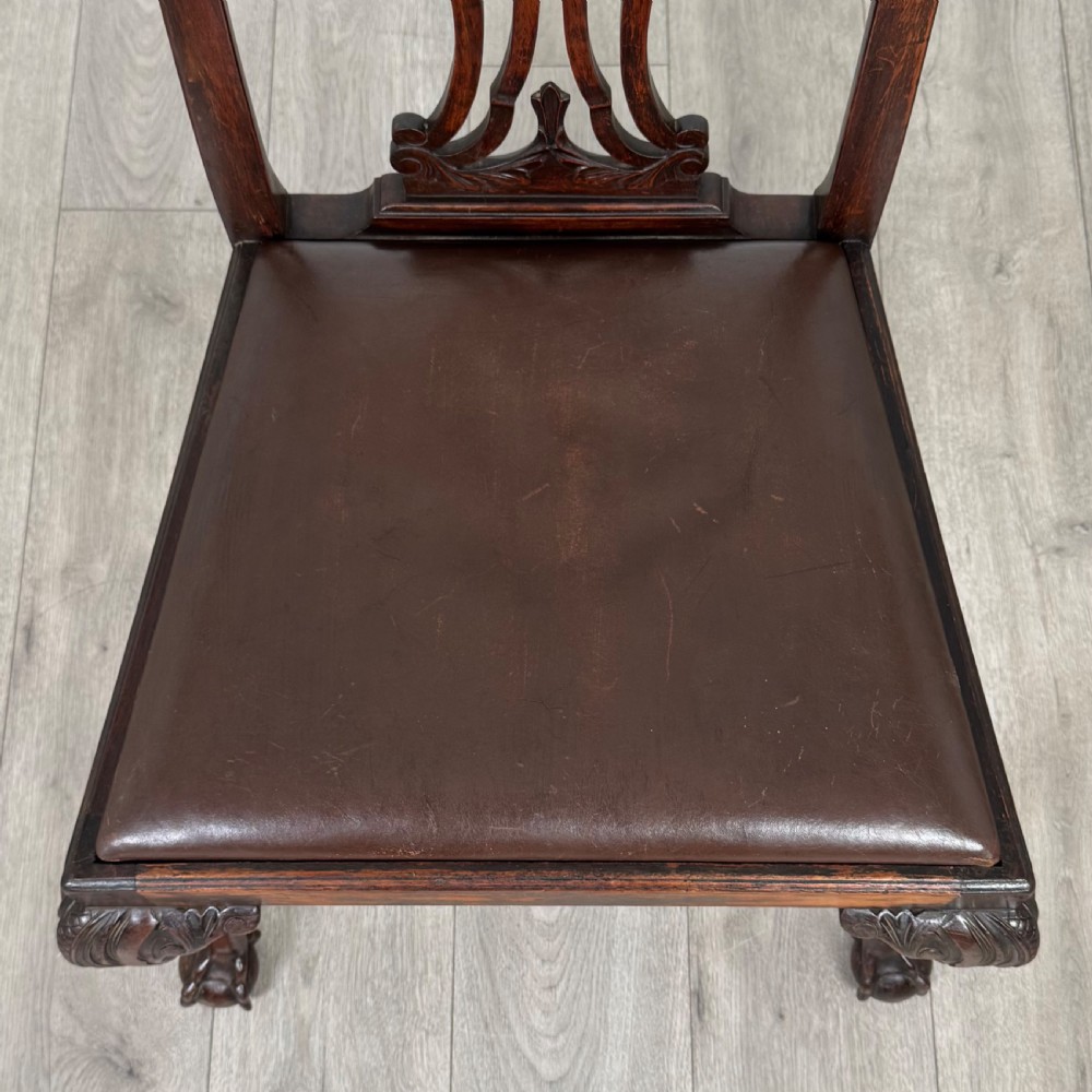 Antique 19th Century Set Of 6 Chippendale Style Dining Chairs  View VIII