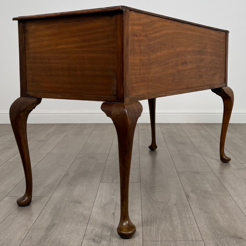 Antique 20th Century Good Quality Writing Table In Mahogany  View V