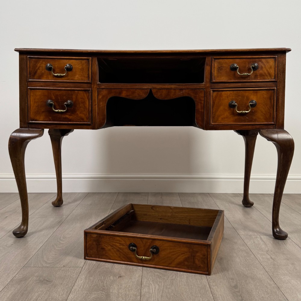 Antique 20th Century Good Quality Writing Table In Mahogany  View X