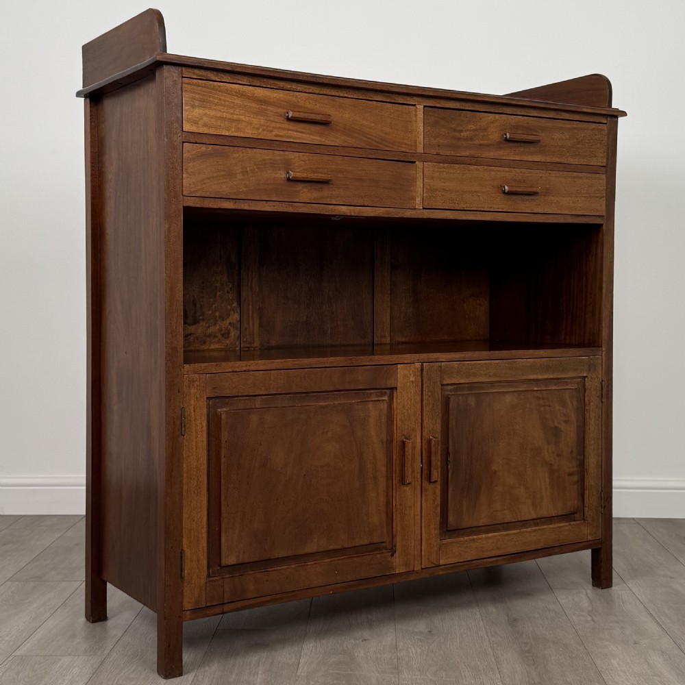 Antique 20th Century Good Quality Cupboard In Walnut View X
